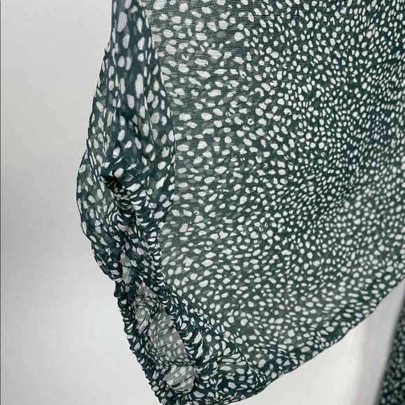 Joie Balloon Long Sleeve Arctic Animal Print Sheer Chiffon Women's 2XL Dress - Picture 10 of 12